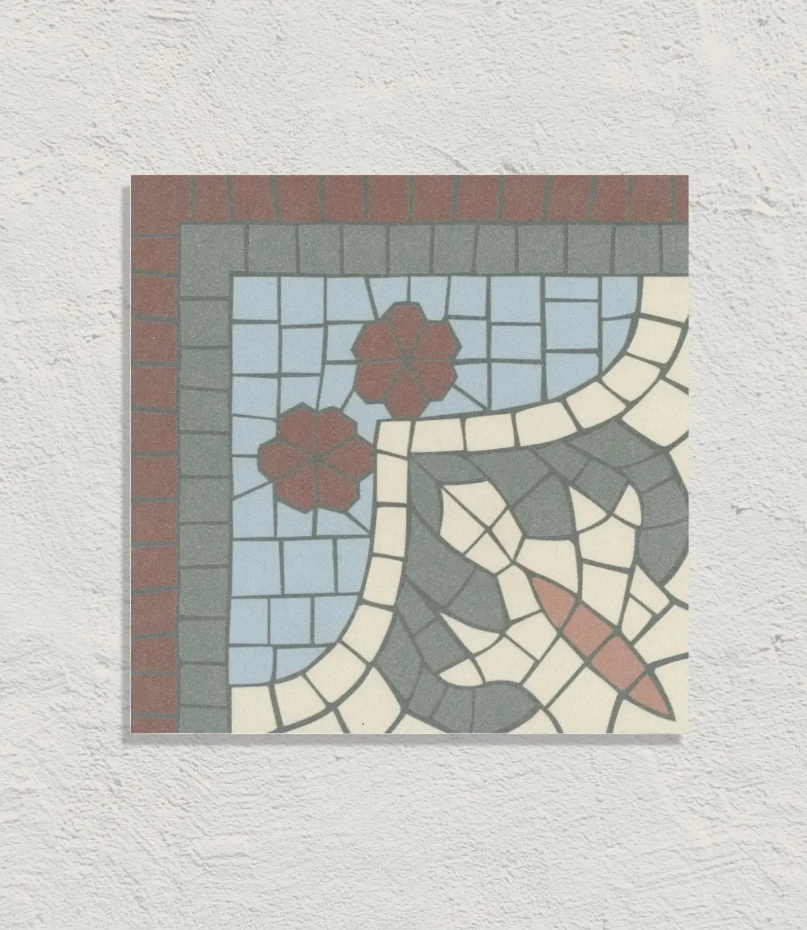 1860 Canterbury Corner 15cm x 15cm – Baked Tiles