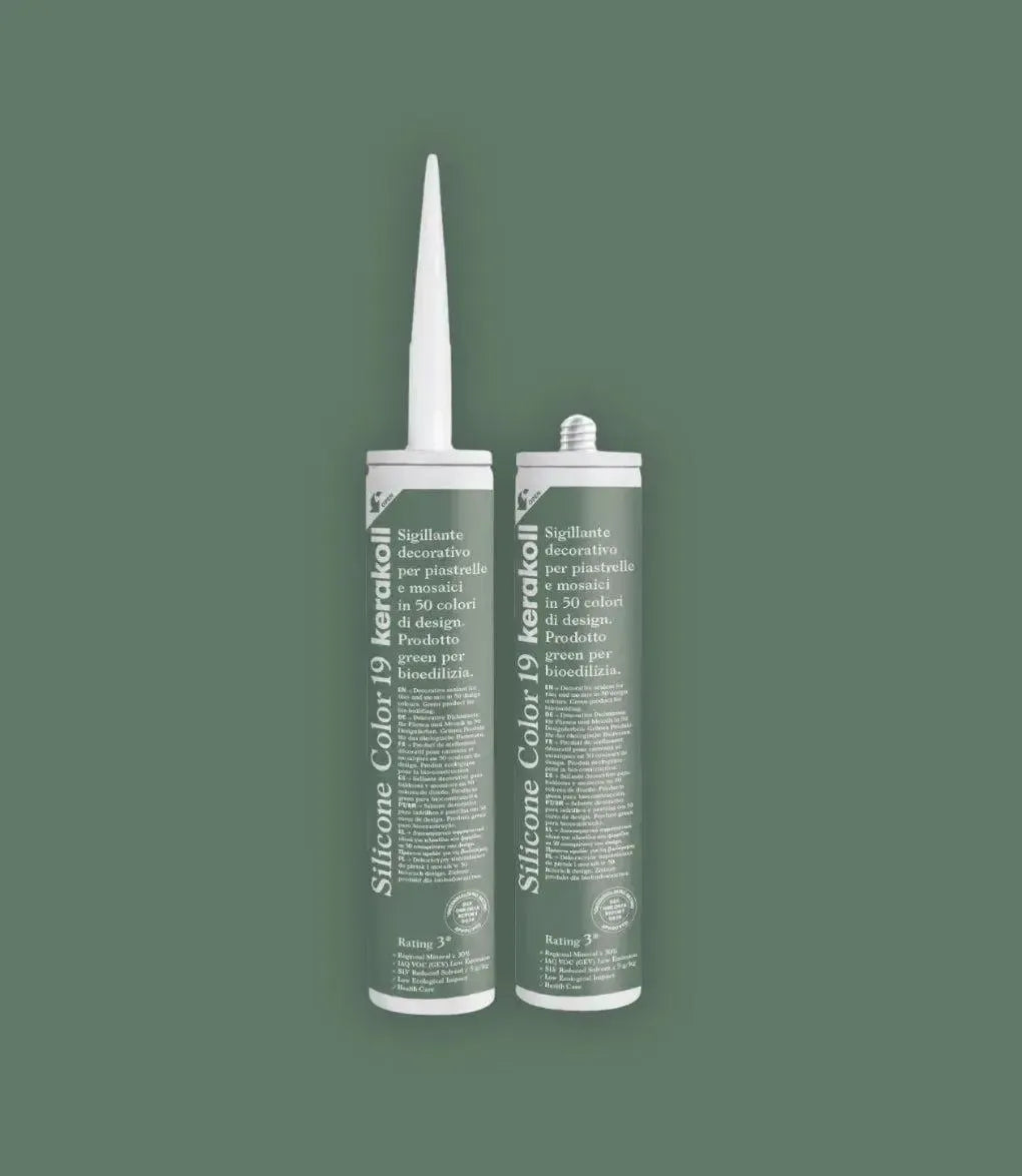 solol-colors SOLWORKS ソルオル Kerakoll Silicone Colour 19 Olive 310ml – Baked Tiles
