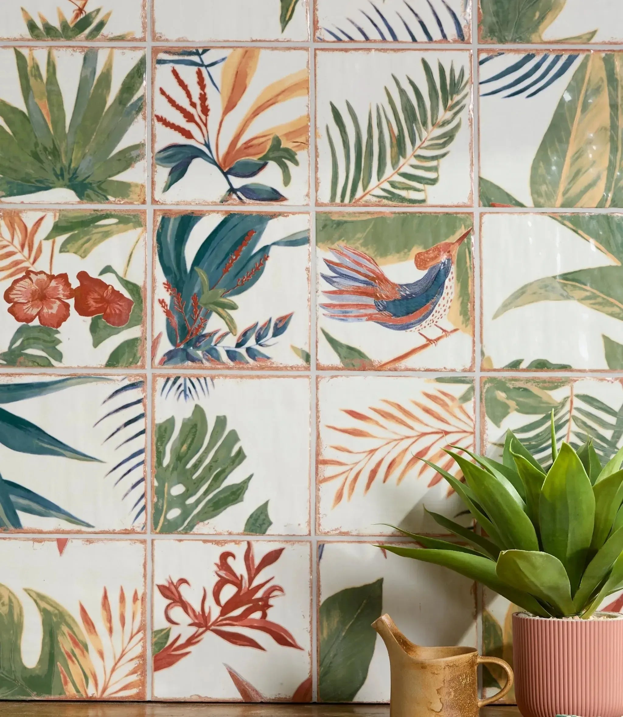 Tuscany Decor Tropical Tiles | Baked Tiles