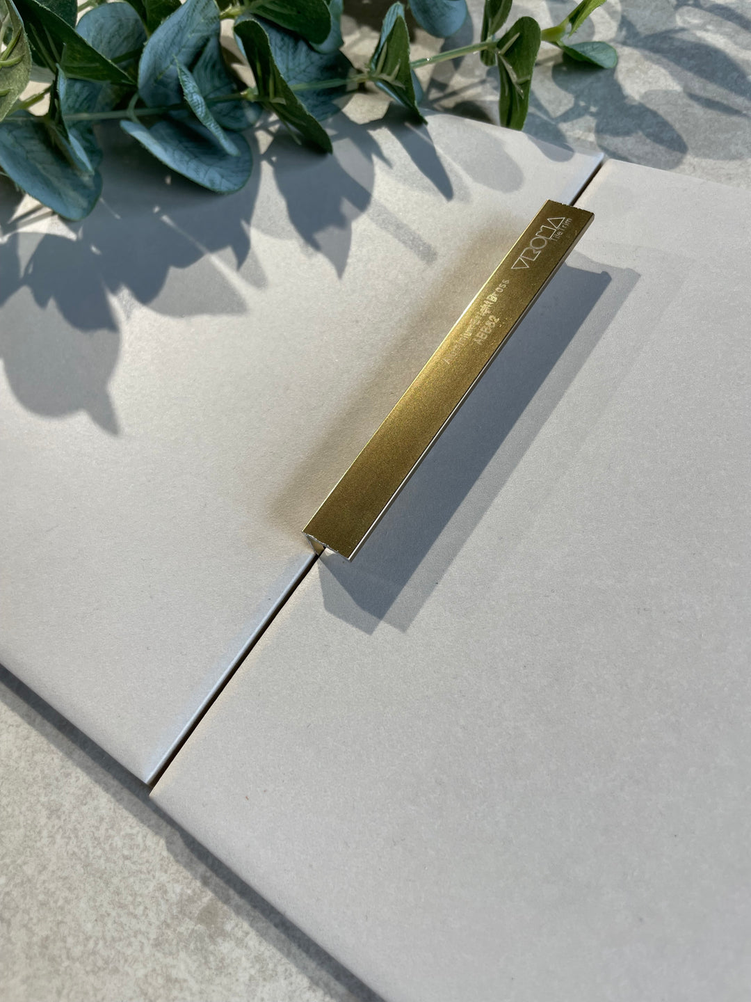 12mm L Shape Aluminium Bright Brass Tile Trim - 2.5M LENGTH