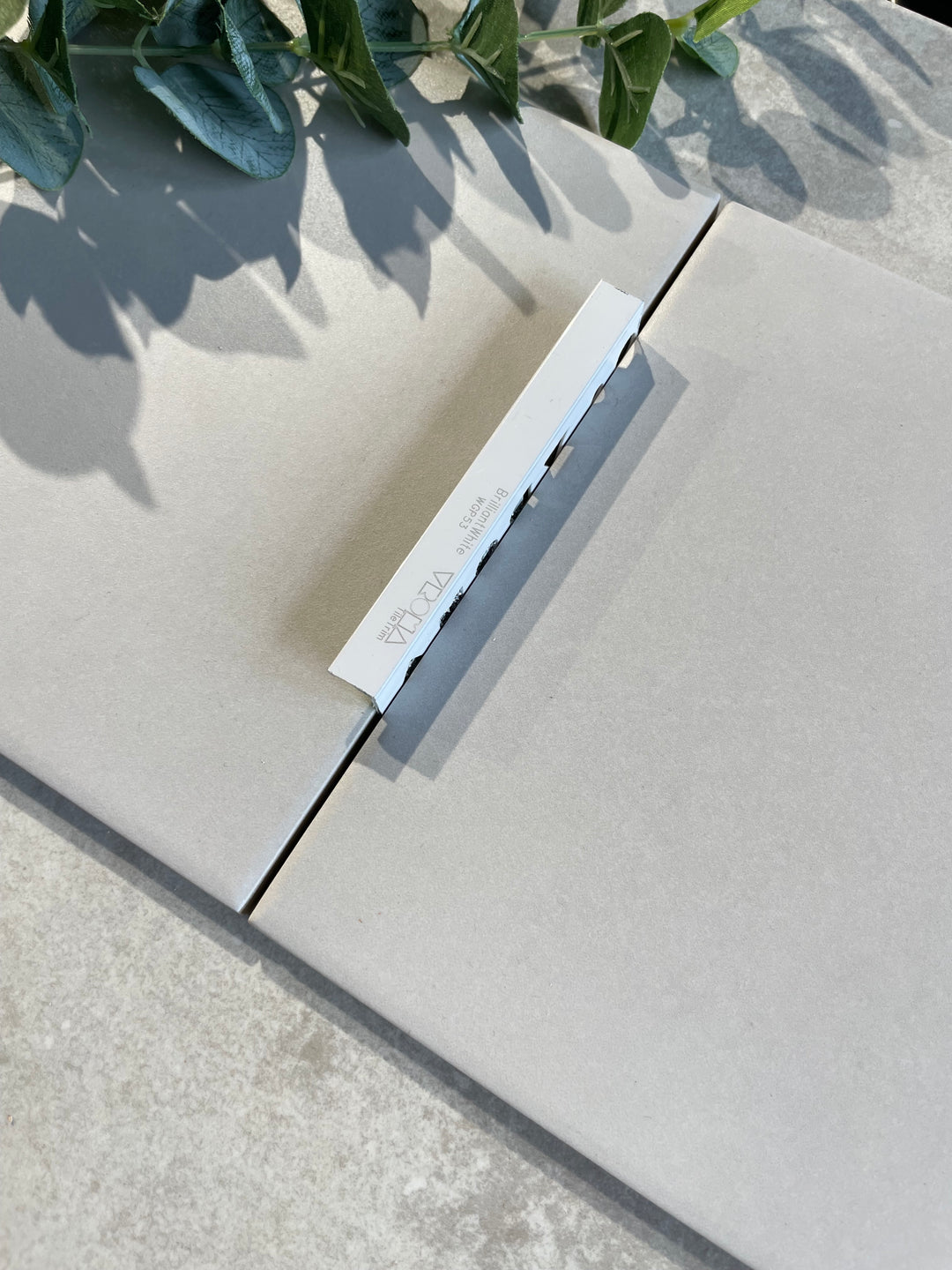 10mm White PVC Square Edge Trim - 2.5M length