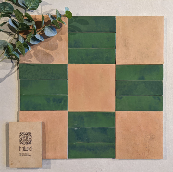 Marrakesh Brick Green Gloss 5cm x 15cm