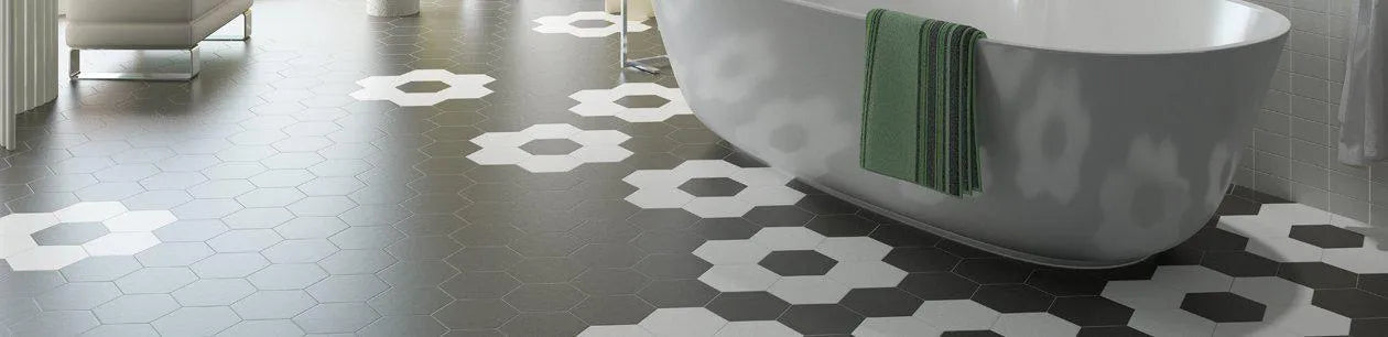 baked tiles hexagon studio art deco tiles collection