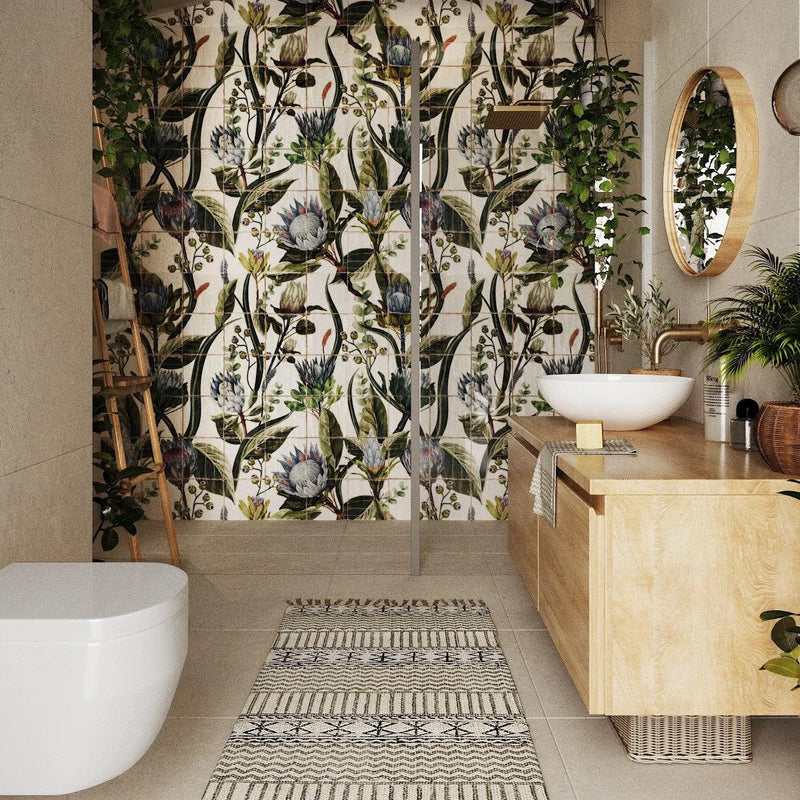 shop the look botanical bathroom wetroom