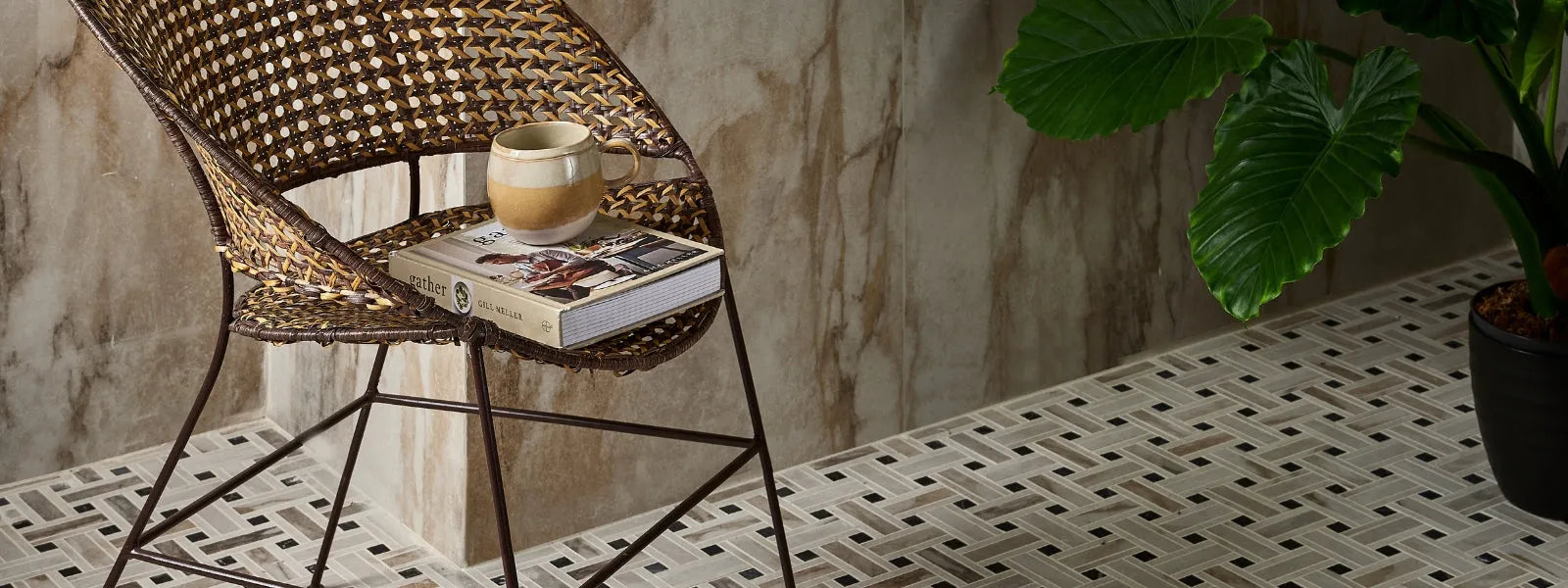 Curated Brushed Marble Collection