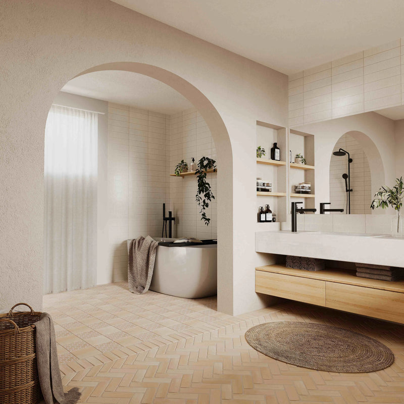 shop the look breezy and light bathroom tiles