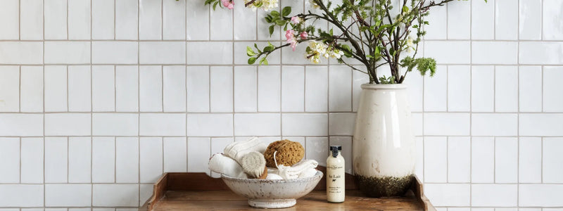 white tiles