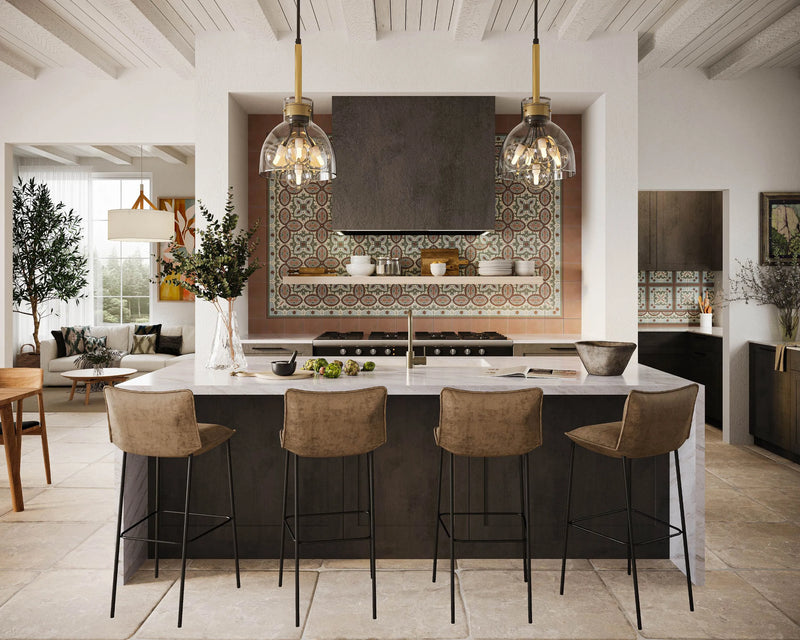 shop the look statement rustic kitchen tiles