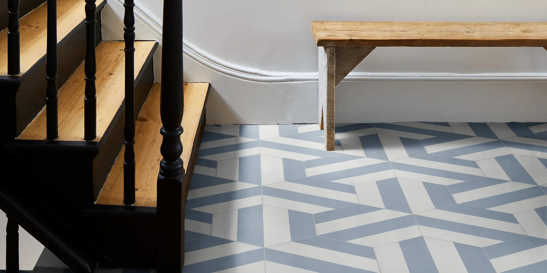 curated hexagon stripe collection