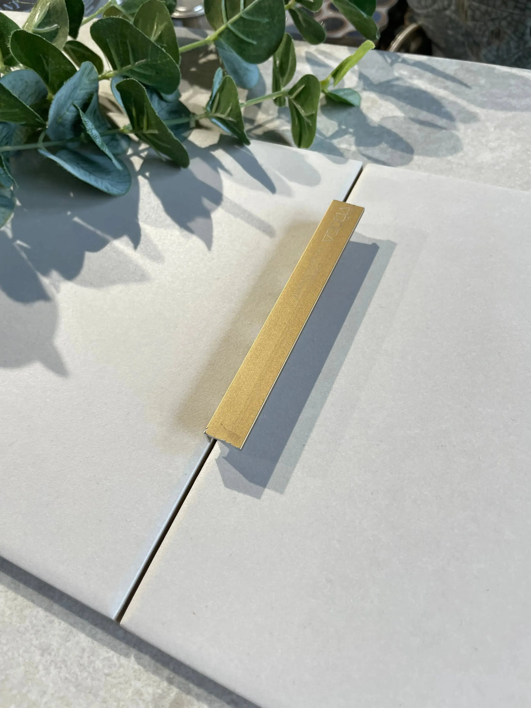 10mm L Shape Aluminium Matt Brass Tile Trim - 2.5M LENGTH