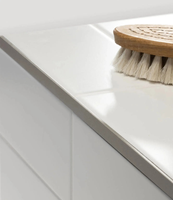 10mm Light Grey Metal Tile Trim - 2.5m