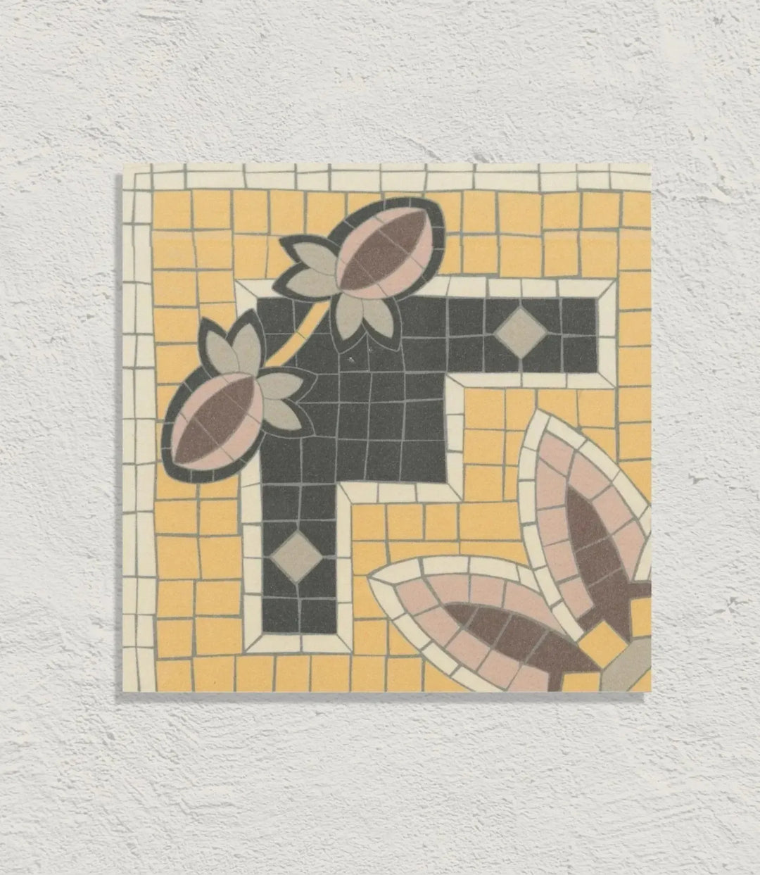 1860 Bath Spa Mosaic Bud Decor 15cm x 15cm - Out