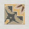 1860 Bath Spa Mosaic Leaf Decor 15cm x 15cm - Out