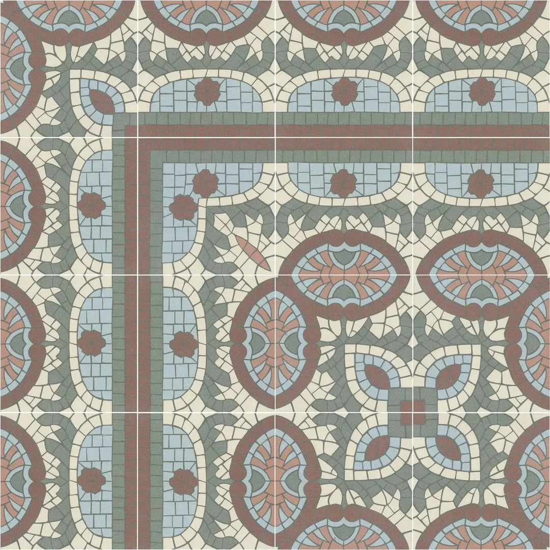 1860 Canterbury Border 15cm x 15cm - Out