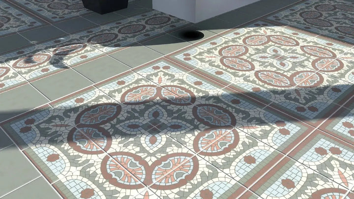 1860 Canterbury Border 15cm x 15cm