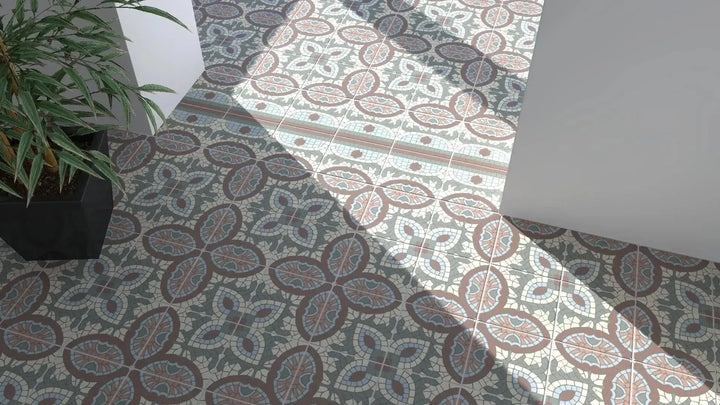 1860 Canterbury Border 15cm x 15cm