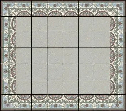 1860 Canterbury Border 15cm x 15cm - Out