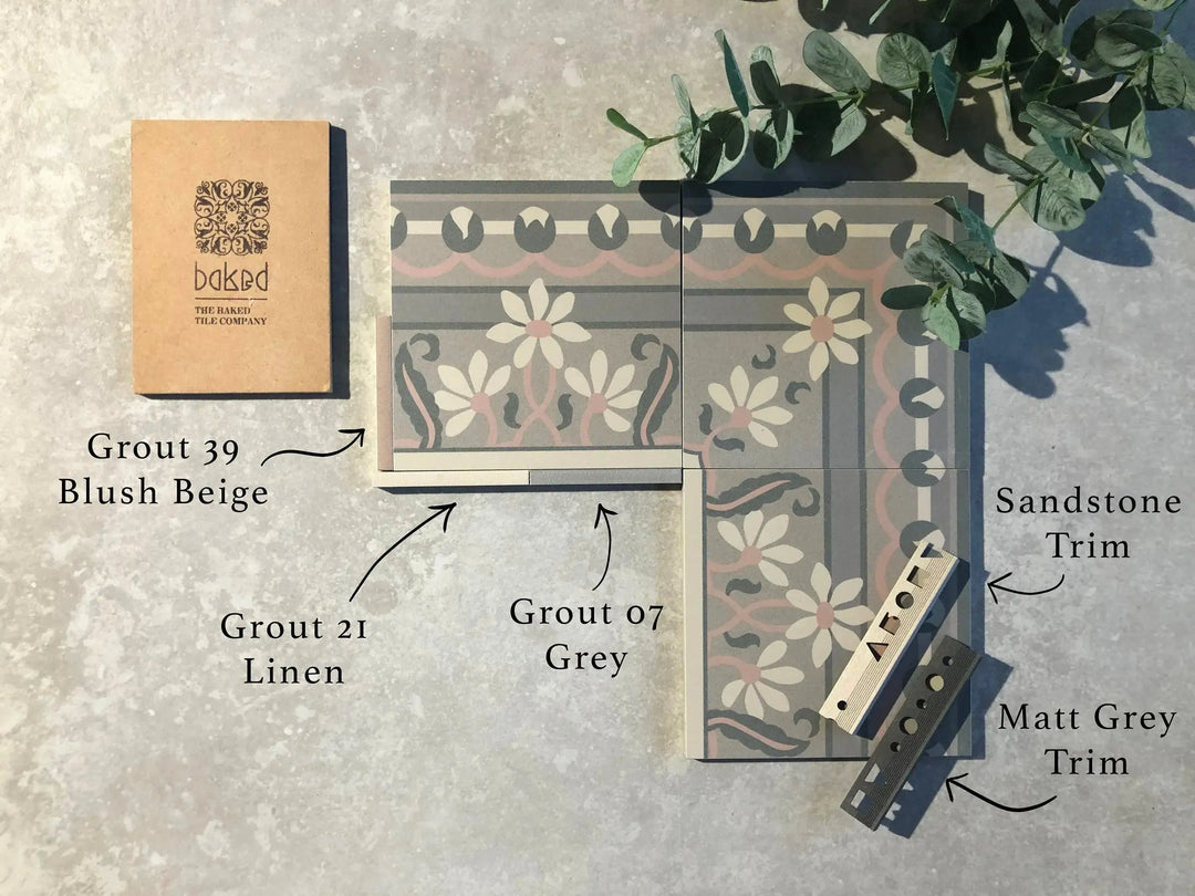 1860 Kensington Gardens Border 15cm x 15cm