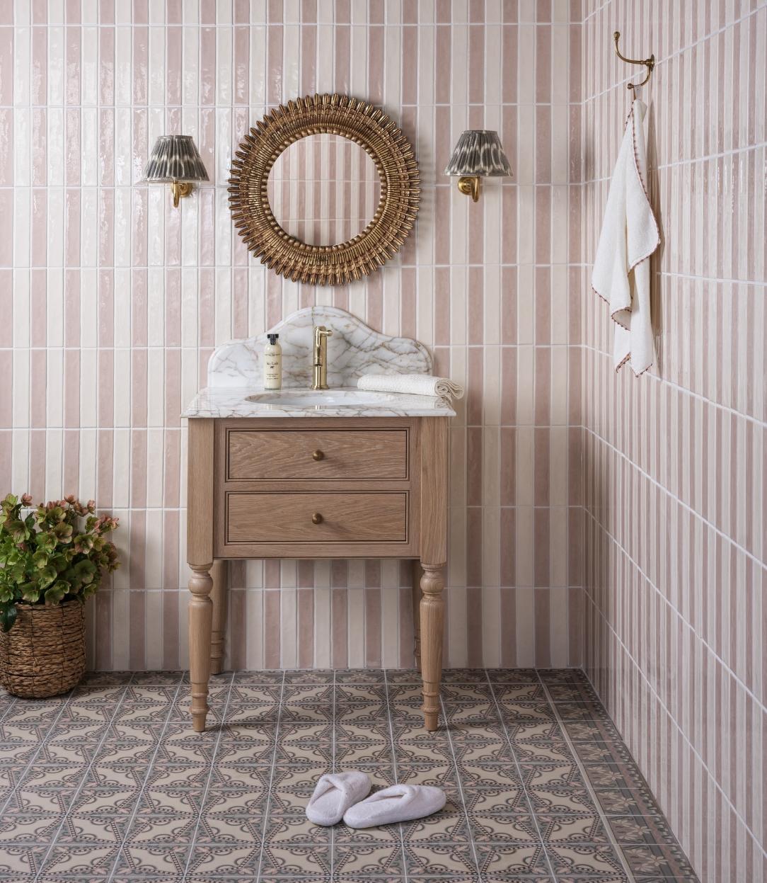 Shop the Look: Traditional Pink and White Cloakroom