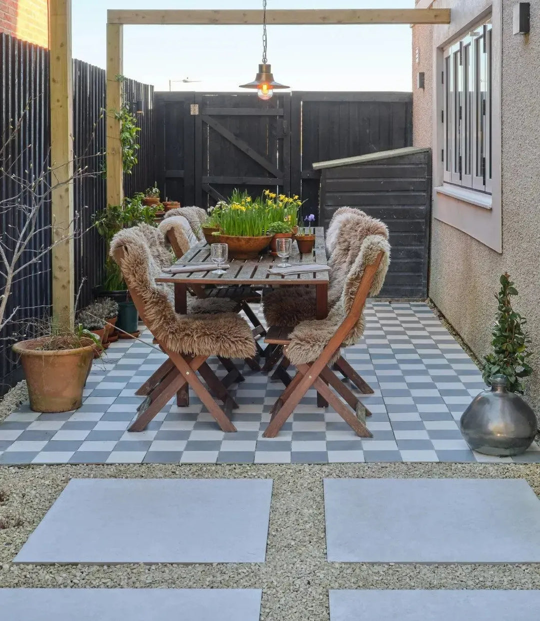  1860 Vanilla by Baked Tiles featured in a sophisticated dining room