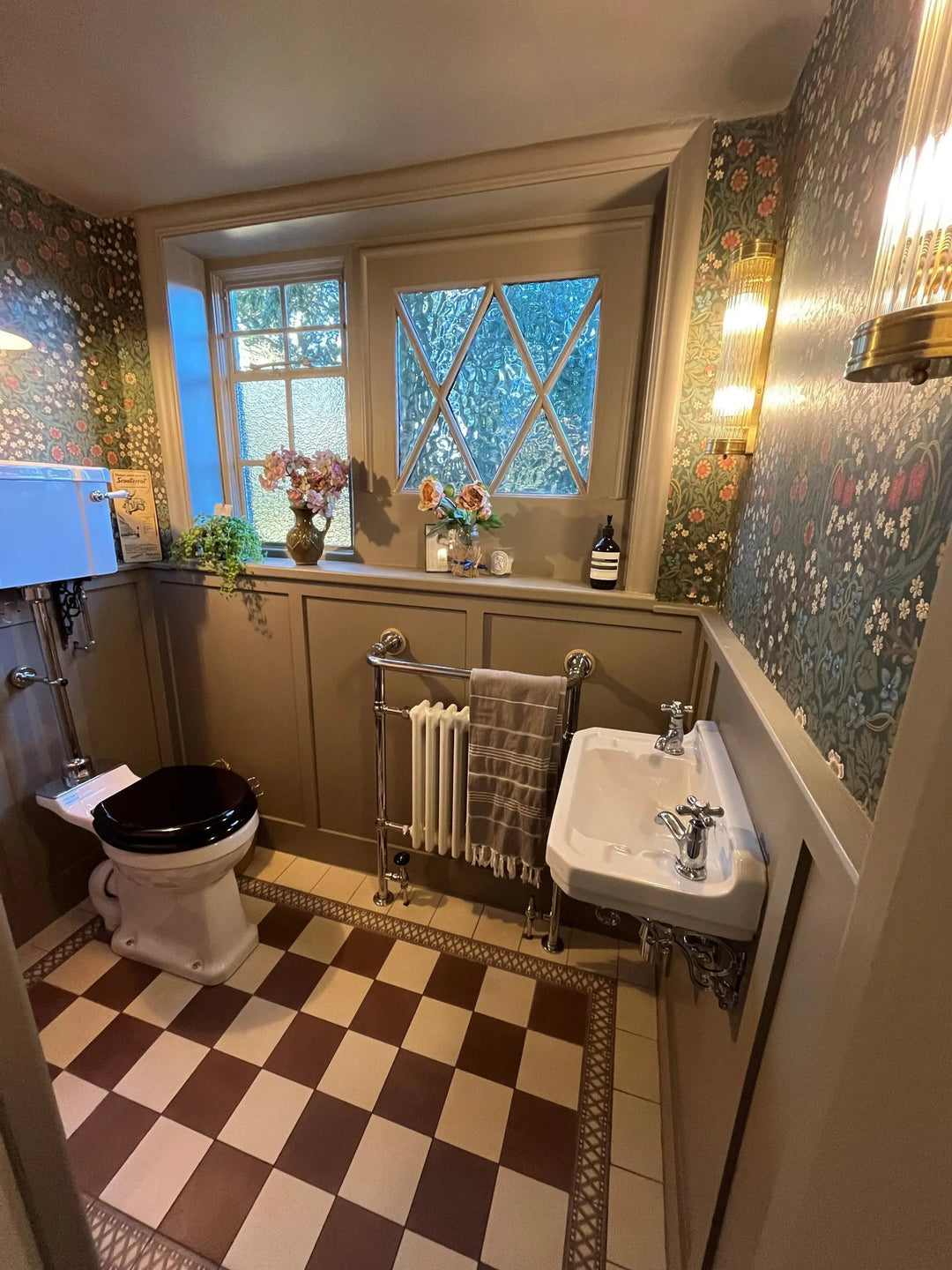  1860 Vanilla by Baked Tiles featured in a luxury bathroom