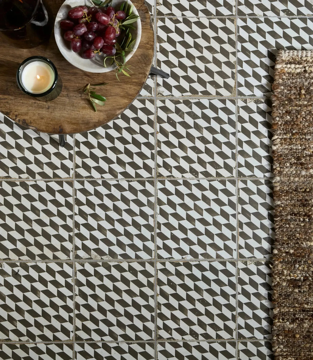 aged chevron 45 cm x 45 cm clearance