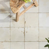 Aged Plain Off White 45 cm x 45 cm