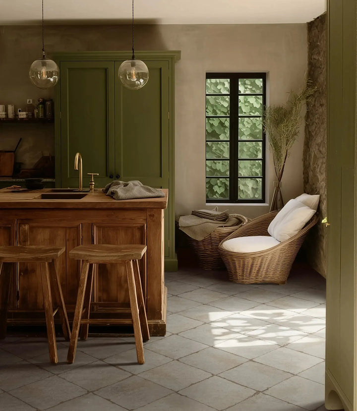 Aged Plain Off White 45 cm x 45 cm