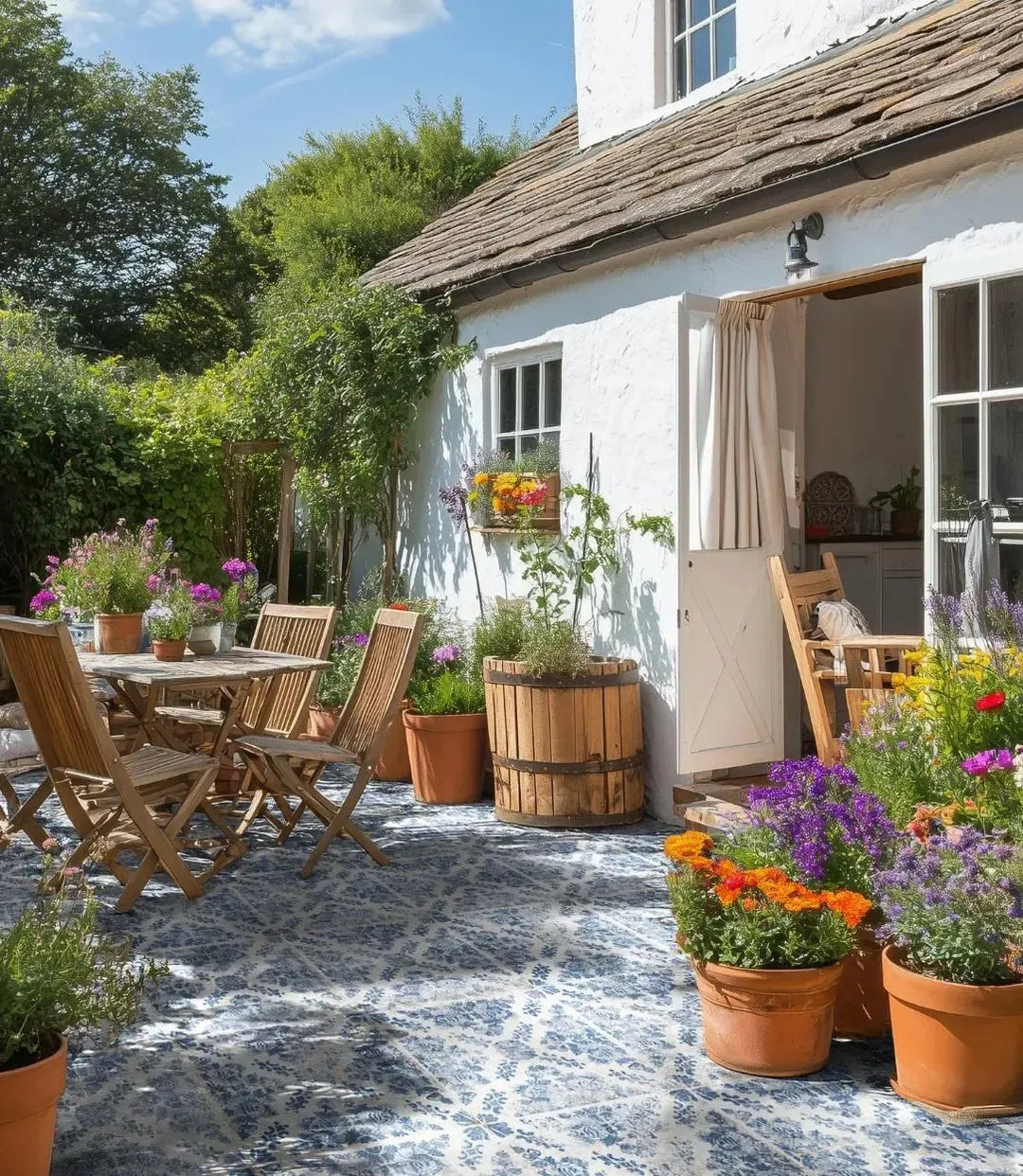 Alfresco Faded Rose Blue 20mm Paver 61cm x 61cm