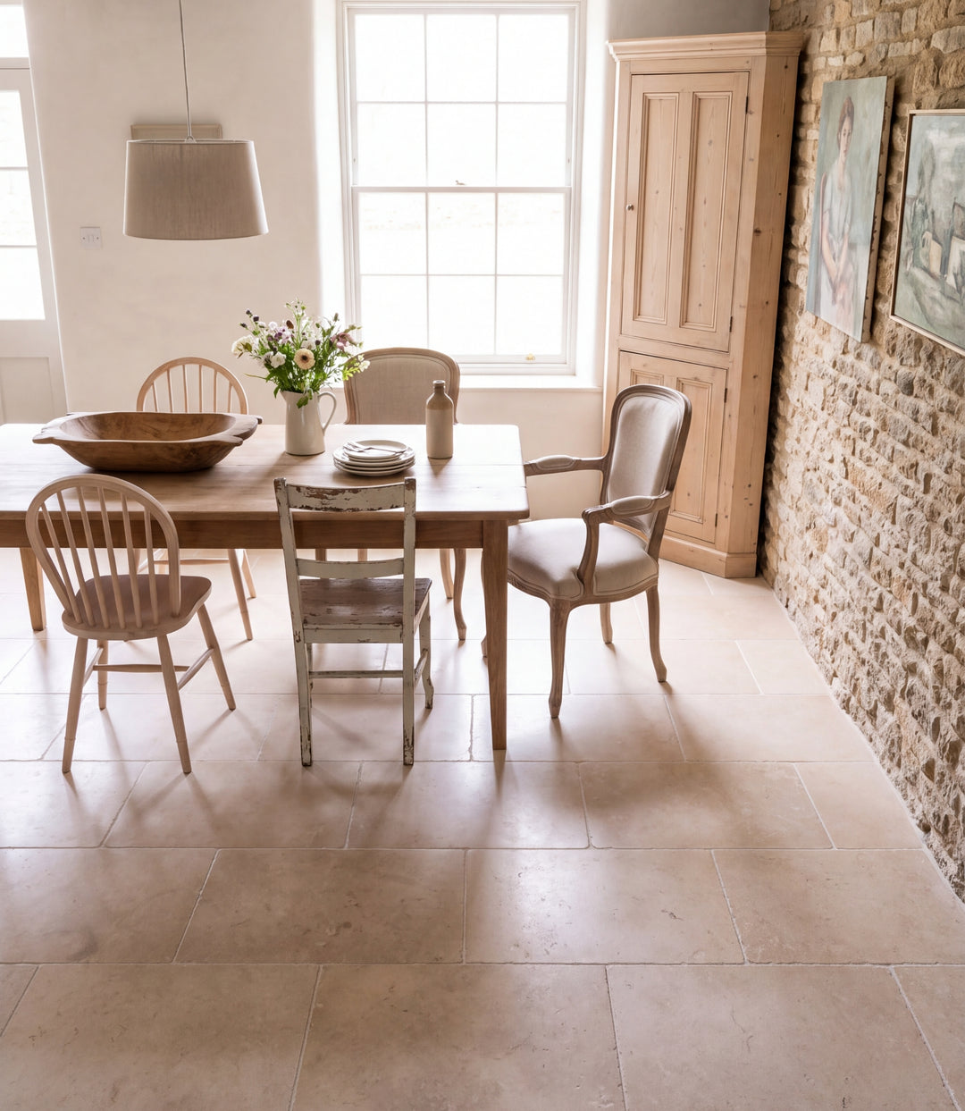 bibury stone ampney limestone aged 40cm x 40cm