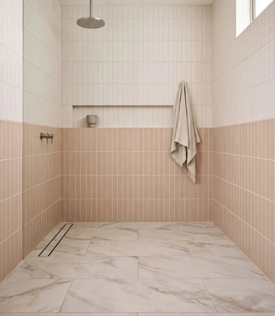 arcadia linen 5 x 25cm brushed marble bianco 59 5cm x 119 2cm arcadia plaster 5 x 25cm