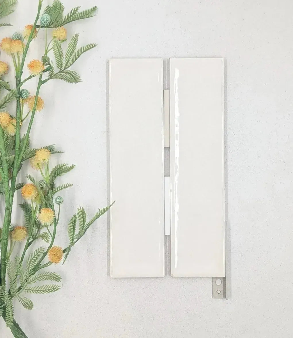 artisan white 7 5 cm x 30 cm baked tiles