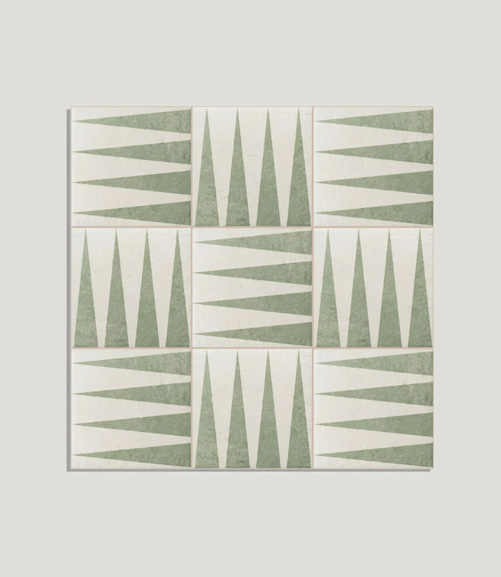 backgammon green 20cm x 20cm