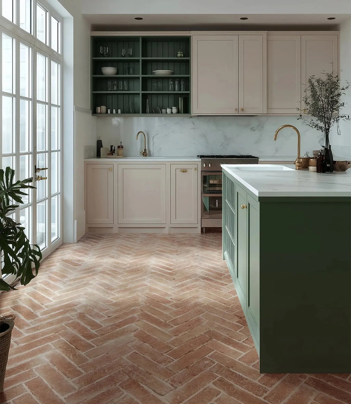 Baked Real Terracotta Parquet 30.5cm x 7.5cm