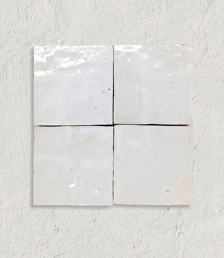 Baked Real Zellige White 10cm x 10cm