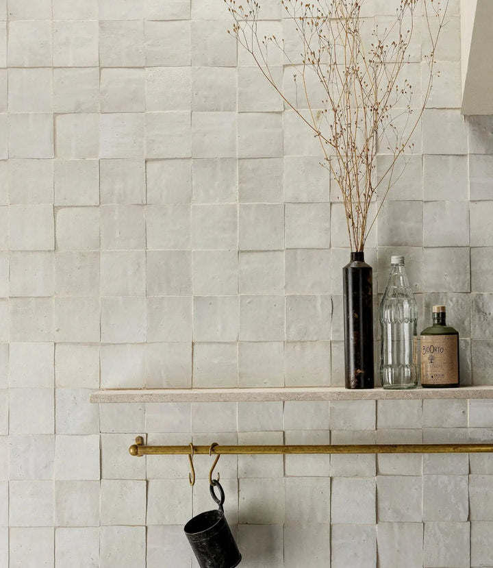 Baked Real Zellige White 10cm x 10cm