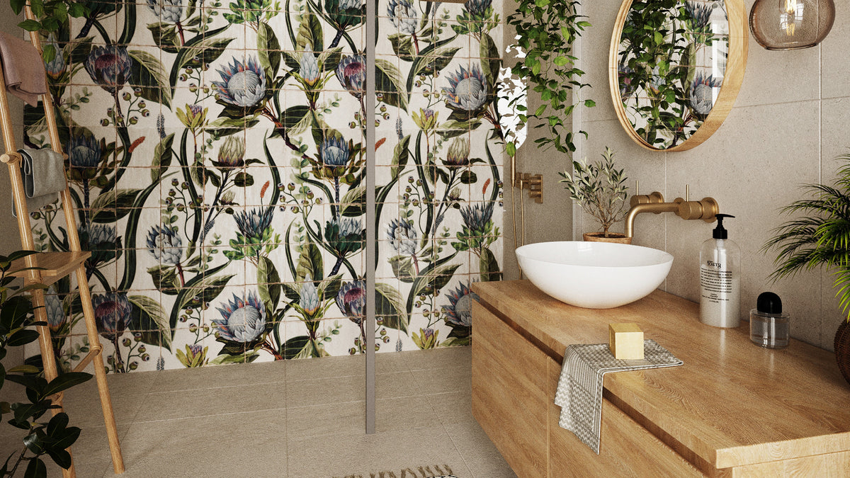 Shop The Look: Botanical Bathroom Wetroom