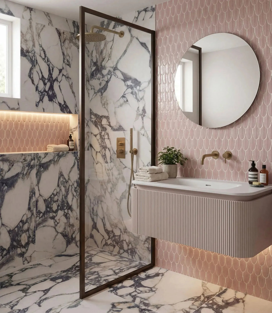 bordeaux marble novo matt 60cm x 60cm wall tile