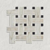 Curated Brushed Marble Basketweave Mosaic Oro 31.5cm x 31.5cm