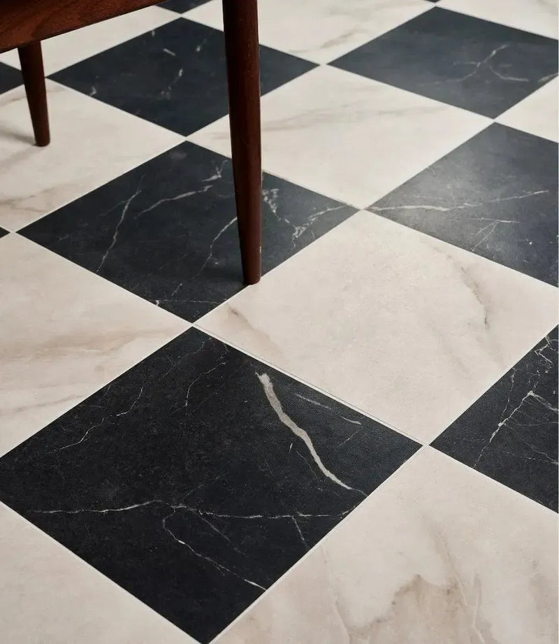 brushed marble bianco 59 5cm x 59 5cm curated brushed marble bianco 59cm x 59cm by baked tiles featured in a beautiful interior