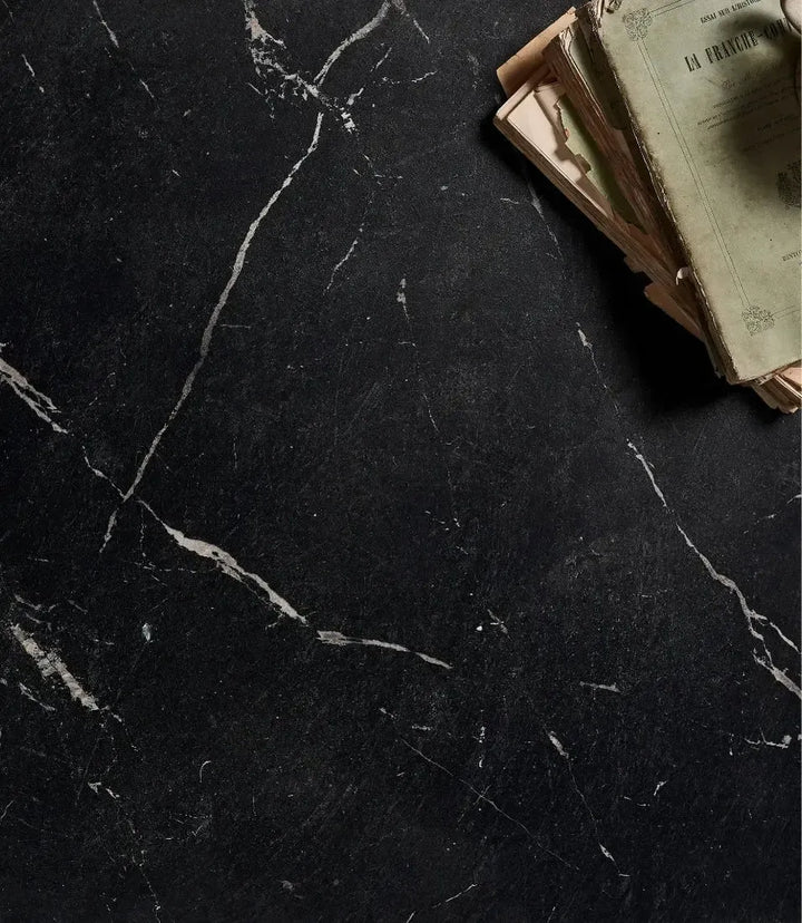 brushed marble nero 29 5cm x 29 5cm curated brushed marble nero 29cm x 29cm by baked tiles featured in a beautiful interior