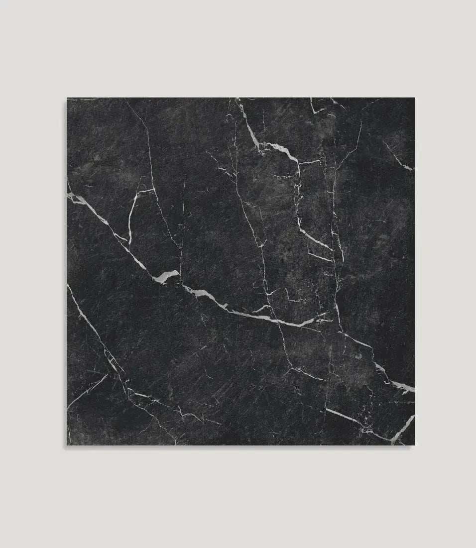 Curated Brushed Marble Nero 59.5cm x 59.5cm