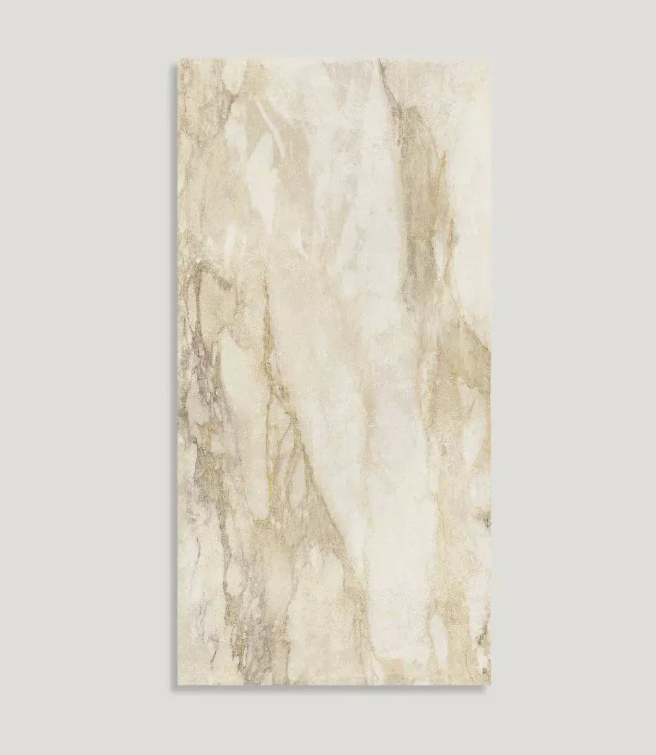 curated-brushed-marble-basketweave-mosaic-oro-31-5cm-x-31-5cm | Curated Brushed Marble Oro 59cm X 119cm by Baked Tiles featured in a luxury bathroom