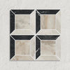 Curated Brushed Marble Quadrant Mosaic Oro 26cm x 26cm