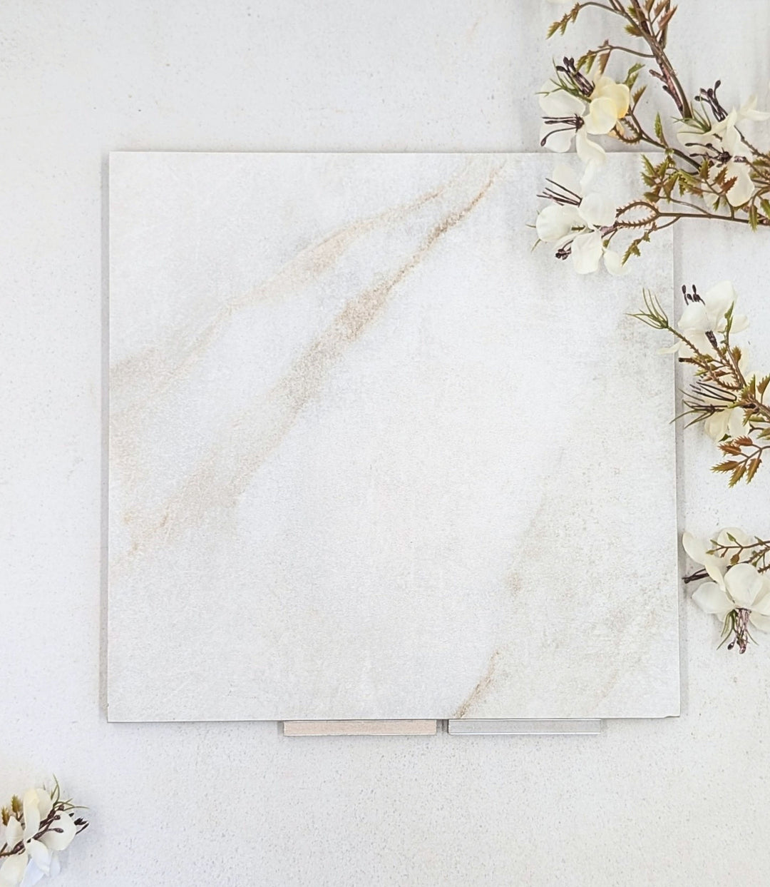 brushed marble bianco 59 5cm x 119 2cm baked tiles
