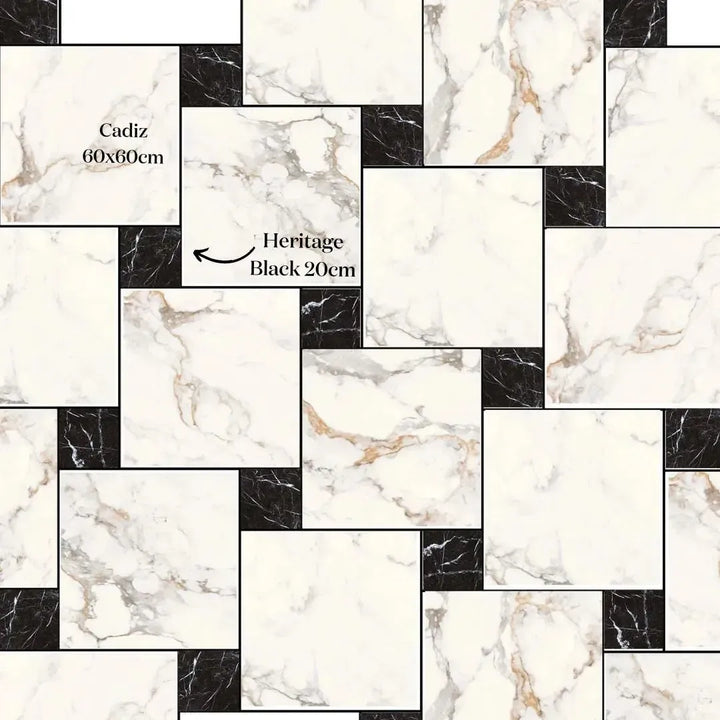 Curated Cadiz Floor Gold 59.5cm x 59.5cm