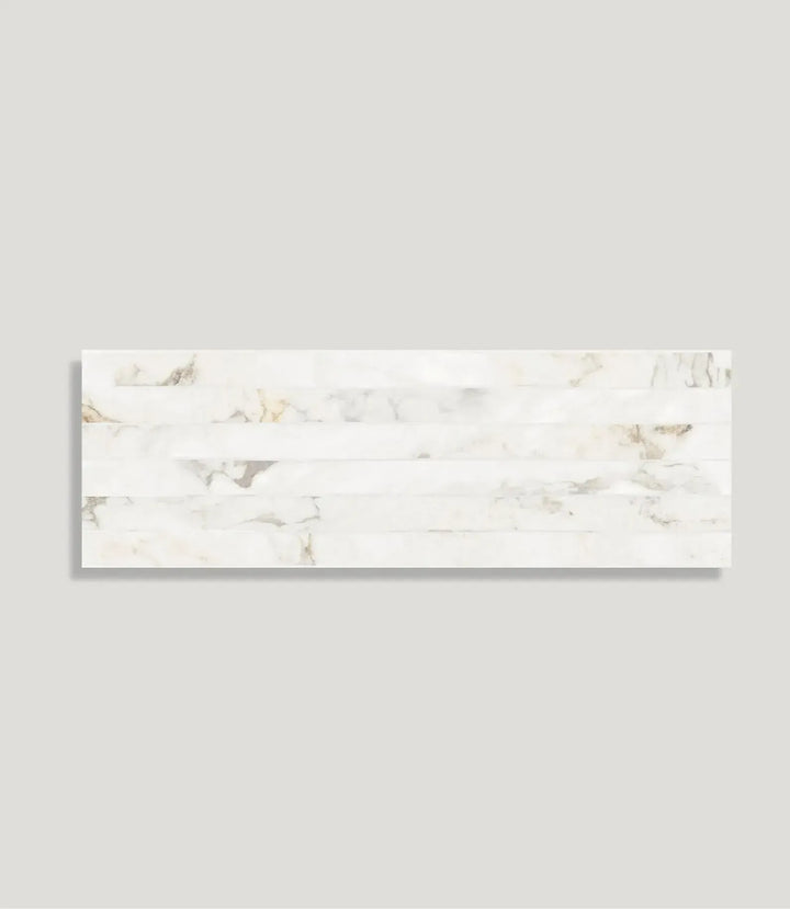 curated-cadiz-wall-gold-90-x-30cm | Curated Cadiz Wall Decor Gold 90 X 30cm by Baked Tiles featured in a luxury bathroom