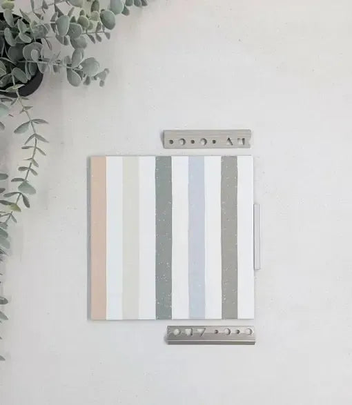 candy stripe pastels 20cm x 20cm clearance baked tiles