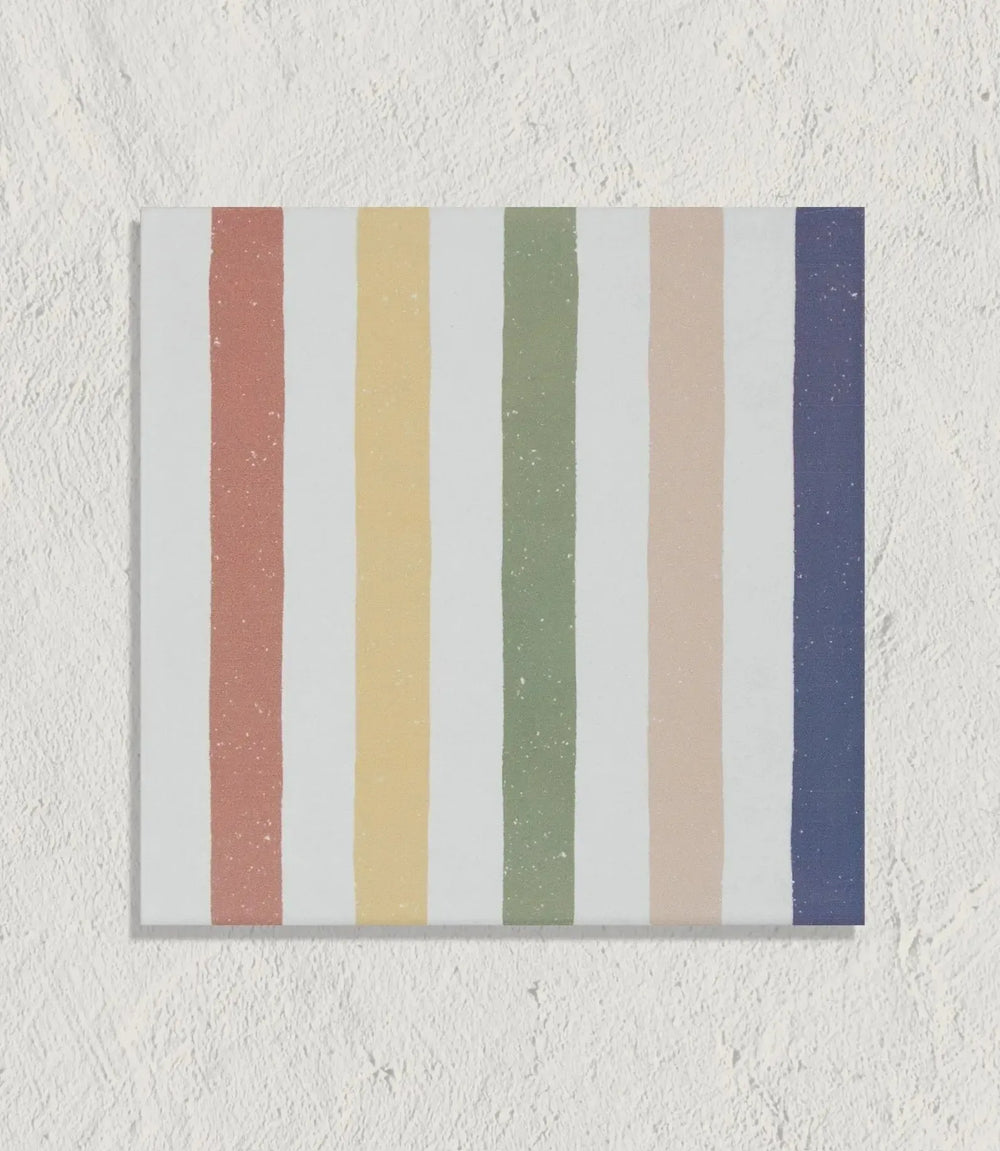 Curated Candy Stripe Rainbow 20cm x 20cm