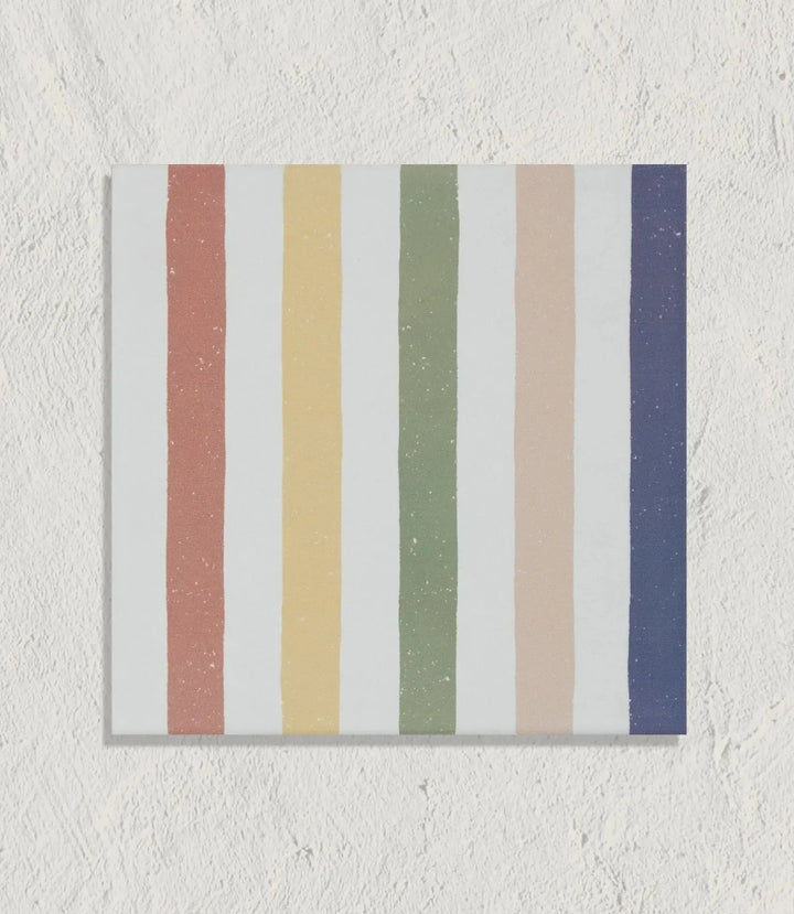 Curated Candy Stripe Rainbow 20cm x 20cm
